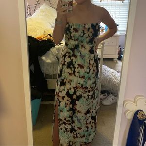 Maxi patterned dress
